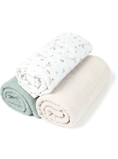 SEVIRA KIDS | Lot de 3 Draps housses couffin en coton Sidonia - Kiabi