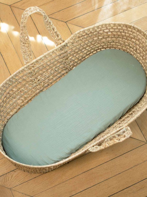 SEVIRA KIDS | Lot de 3 Draps housses couffin en gaze de coton Melody - Kiabi