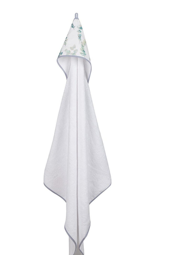SEVIRA KIDS | Ma première cape de bain en bambou Eucalyaptus Blanc - Kiabi