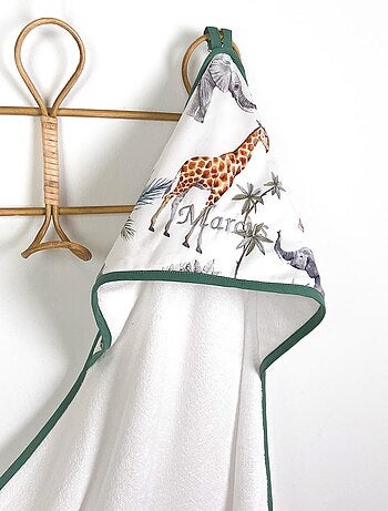 SEVIRA KIDS | Ma première cape de bain en bambou Safari
