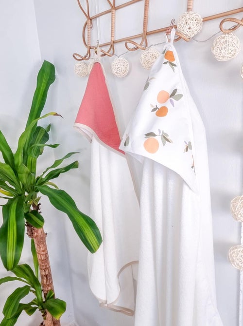 SEVIRA KIDS | Ma première cape de bain en coton et bambou Clem - Kiabi
