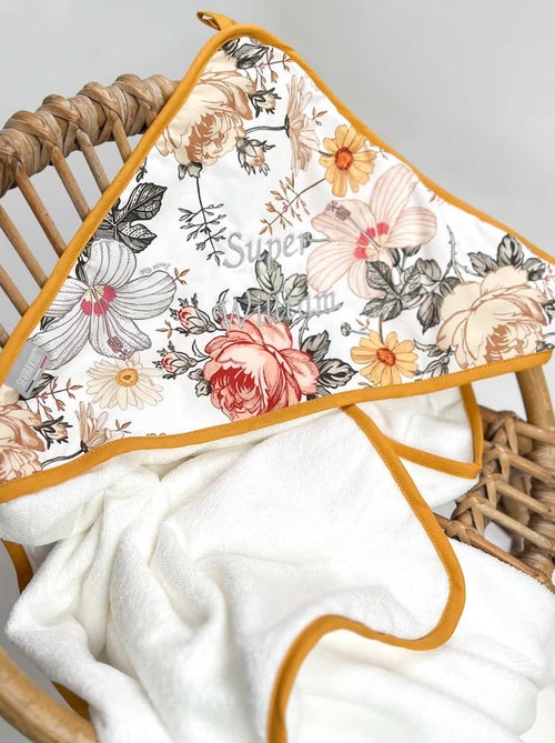 SEVIRA KIDS | Ma première cape de bain en coton et bambou Néo Vintage - Kiabi