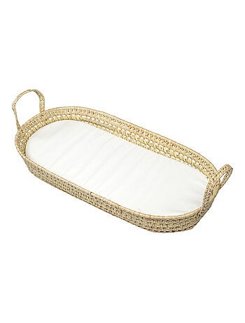 SEVIRA KIDS | Matelas à langer + panier en fibres naturelles