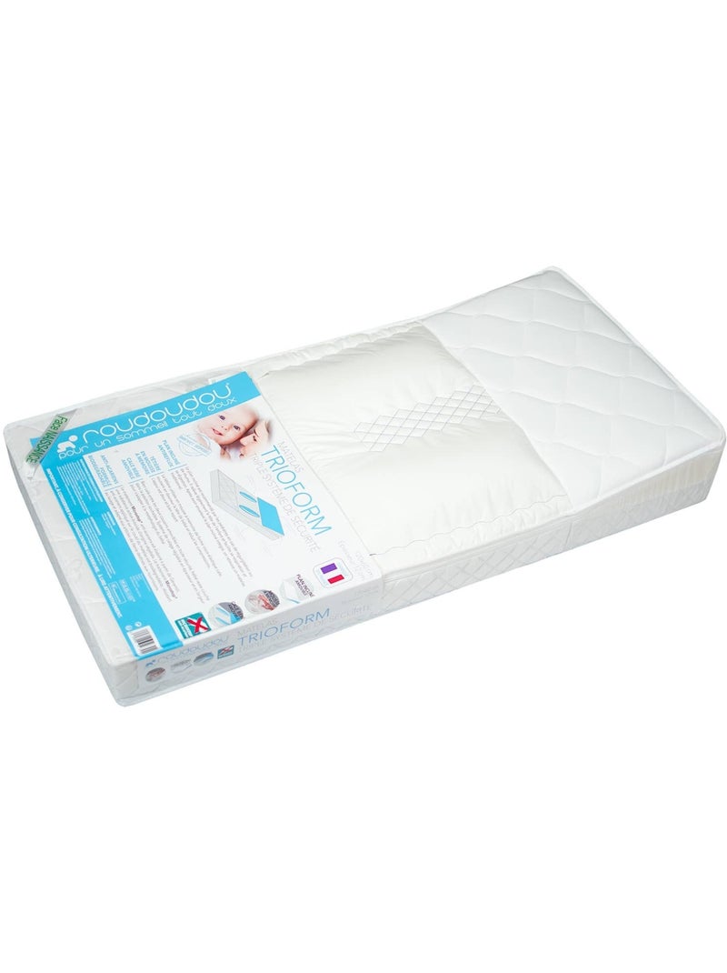 SEVIRA KIDS | Matelas Anti-Reflux avec plan Incliné et cale bébé amovible - Made in France Blanc - Kiabi