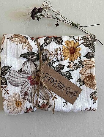 SEVIRA KIDS | Maxi lange couverture en viscose de bambou Neo Vintage