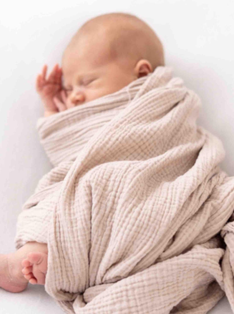 SEVIRA KIDS | Maxi lange en gaze de coton Jeanne Beige - Kiabi