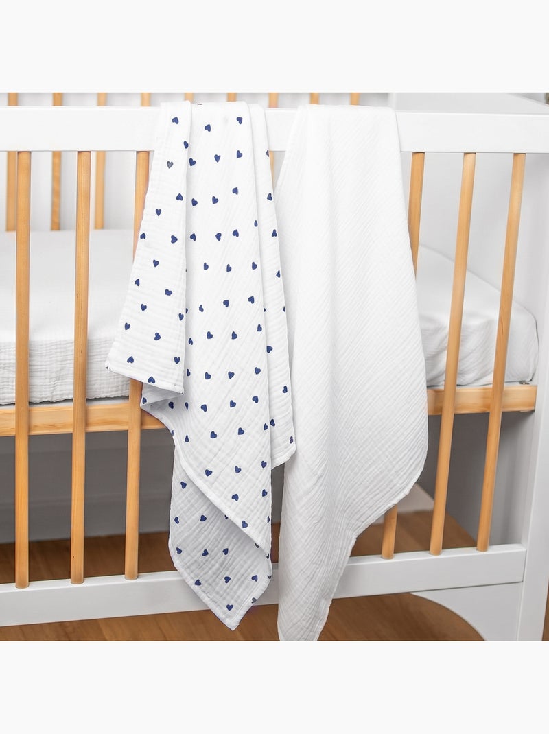 SEVIRA KIDS | Maxi lange en gaze de coton Lovio Bleu - Kiabi