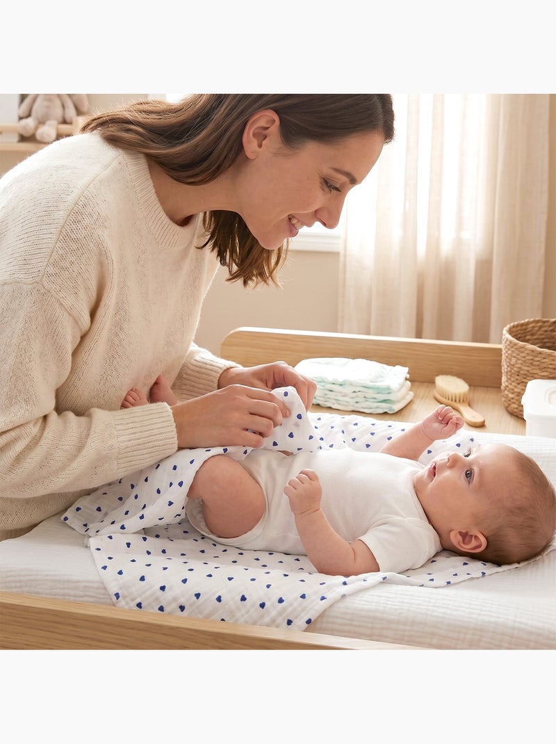 SEVIRA KIDS | Maxi lange en gaze de coton Lovio Bleu - Kiabi