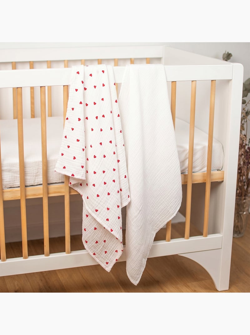 SEVIRA KIDS | Maxi lange en gaze de coton Lovio Rouge - Kiabi