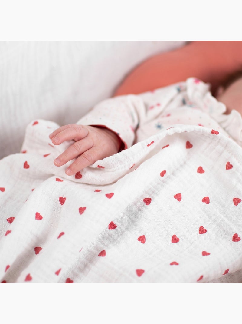 SEVIRA KIDS | Maxi lange en gaze de coton Lovio Rouge - Kiabi