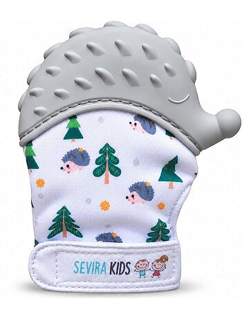 Sevira kids | moufle de dentition bébé sensorielle hérisson