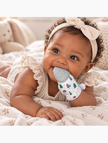 Sevira kids | moufle de dentition bébé sensorielle hérisson