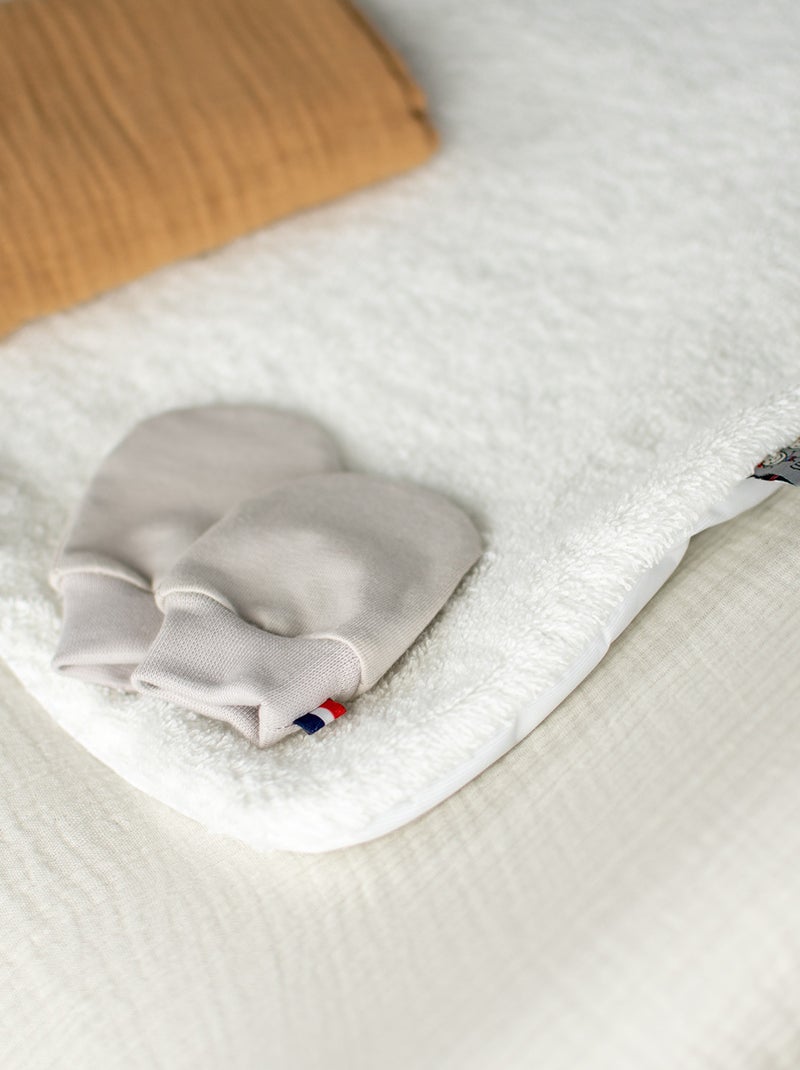 SEVIRA KIDS | Moufles naissance en coton gants bébé anti griffures Beige - Kiabi