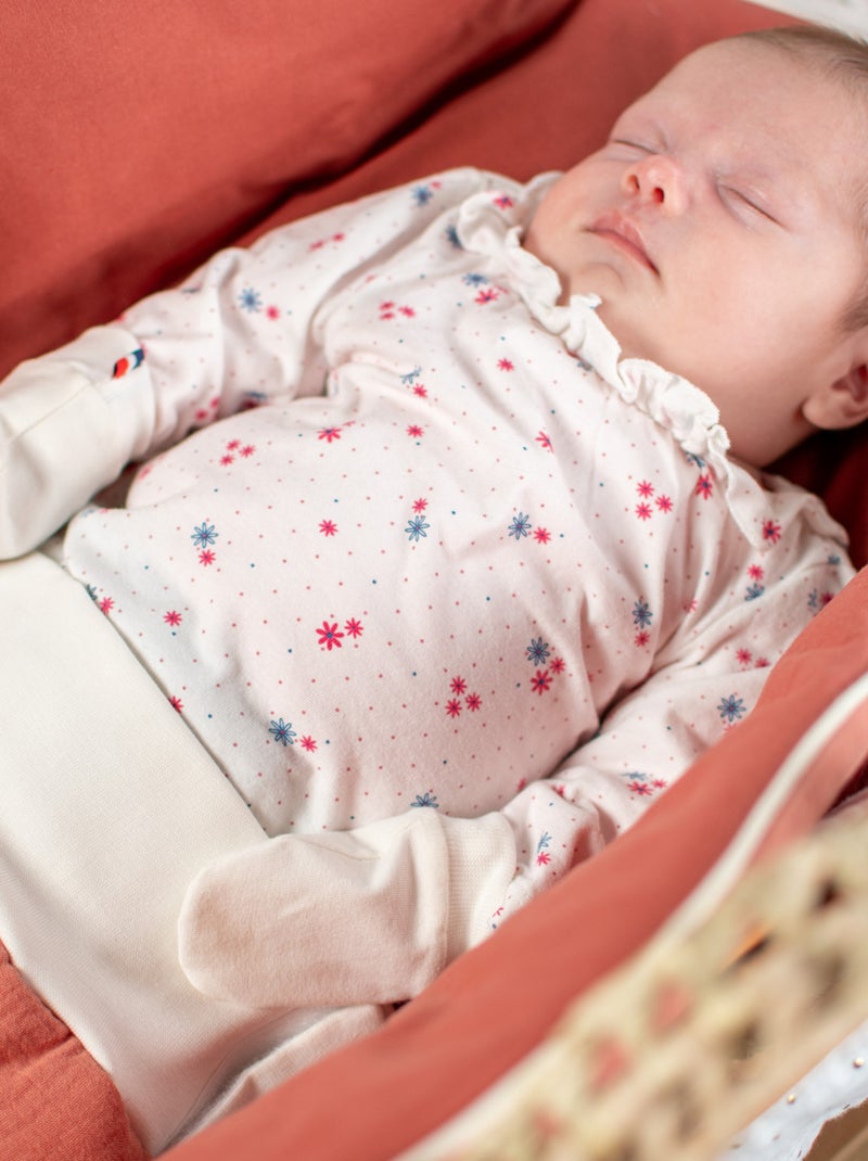 SEVIRA KIDS | Moufles naissance en coton gants bébé anti griffures Ecru - Kiabi