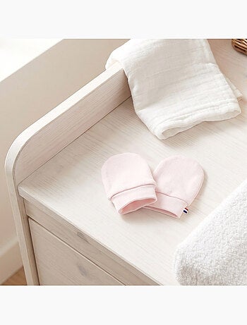 SEVIRA KIDS | Moufles naissance en coton gants bébé anti griffures