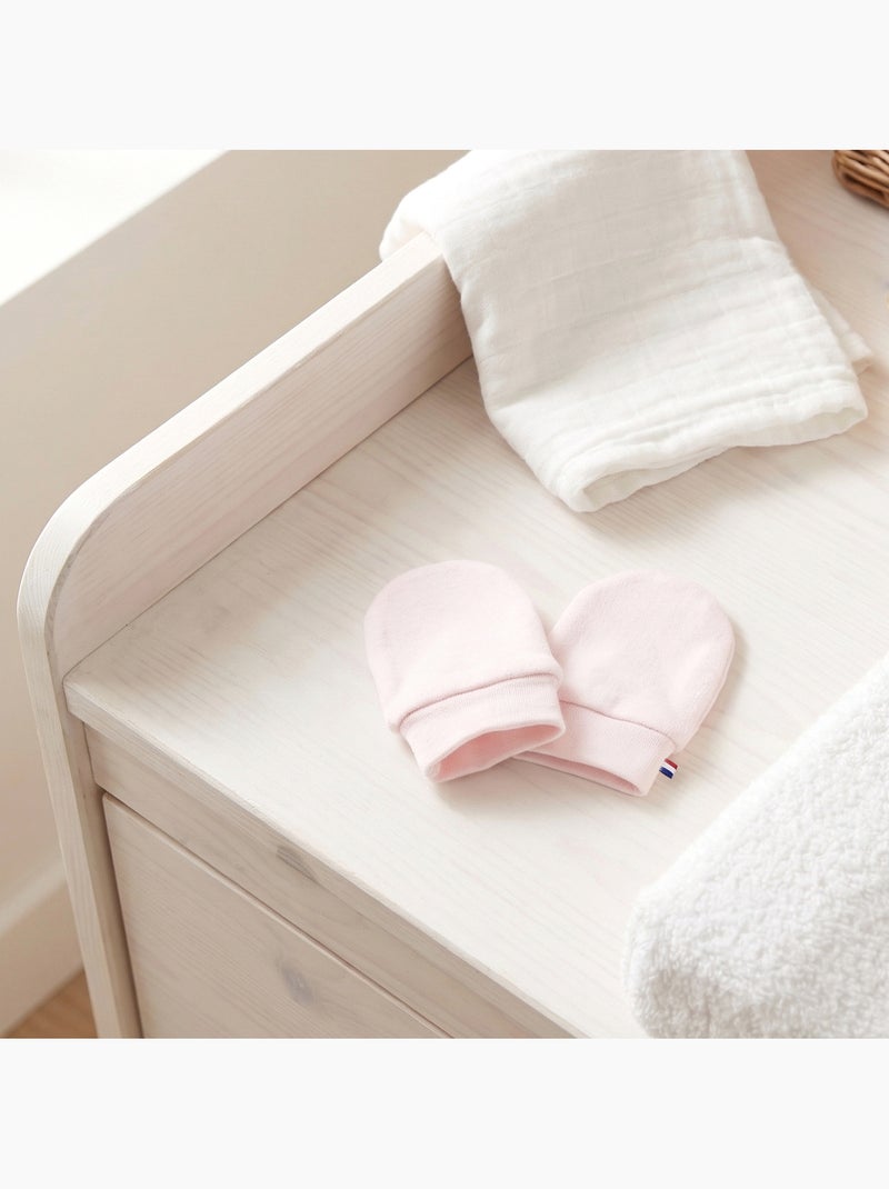 SEVIRA KIDS | Moufles naissance en coton gants bébé anti griffures Rose - Kiabi