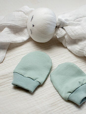 SEVIRA KIDS | Moufles naissance en coton gants bébé anti griffures