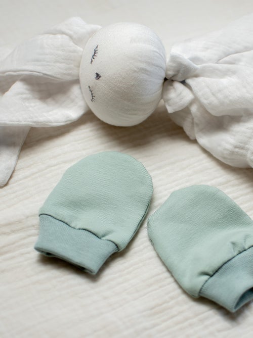 SEVIRA KIDS | Moufles naissance en coton gants bébé anti griffures - Kiabi