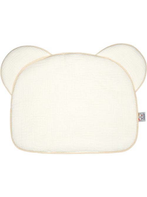 SEVIRA KIDS | Oreiller bébé plat ourson en gaze de coton Jeanne - Kiabi