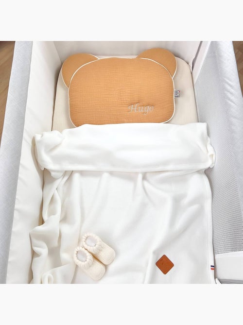 SEVIRA KIDS | Oreiller bébé plat ourson en gaze de coton Jeanne - Kiabi