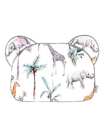 SEVIRA KIDS | Oreiller coussin plat réversible Safari