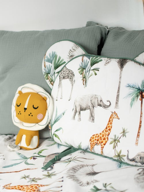 SEVIRA KIDS | Oreiller coussin plat réversible  Safari - Kiabi