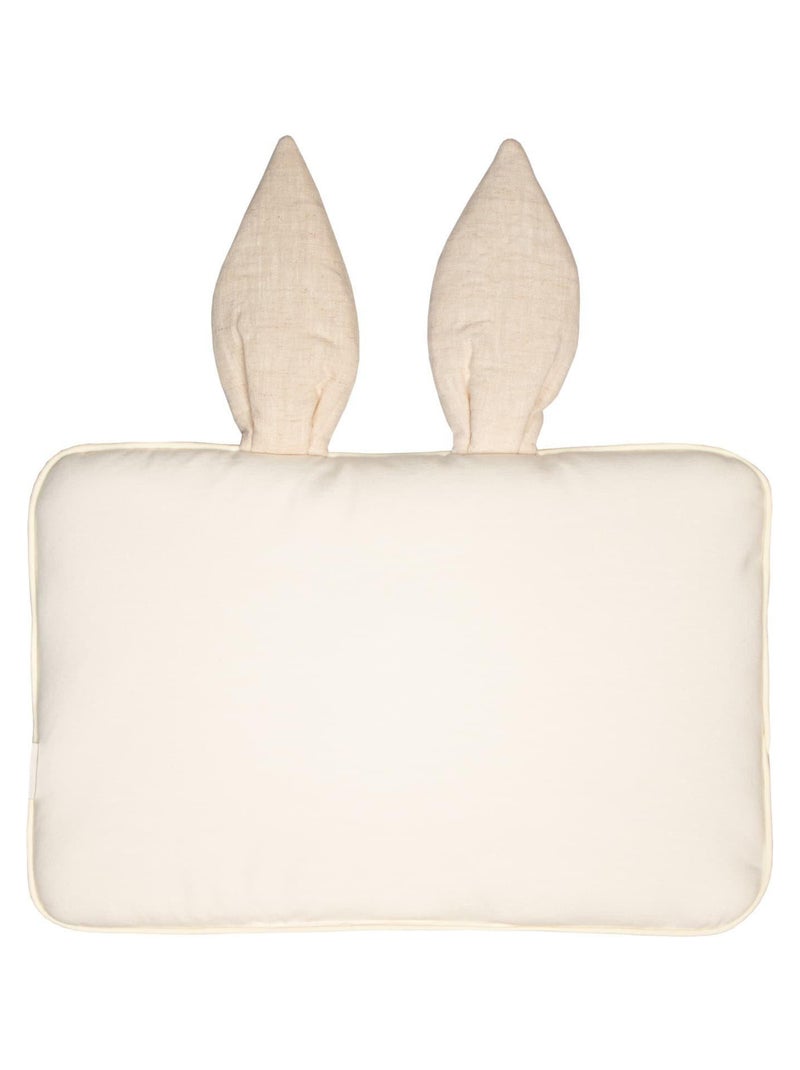 SEVIRA KIDS | Oreiller extra plat lapin en Lin Beige - Kiabi