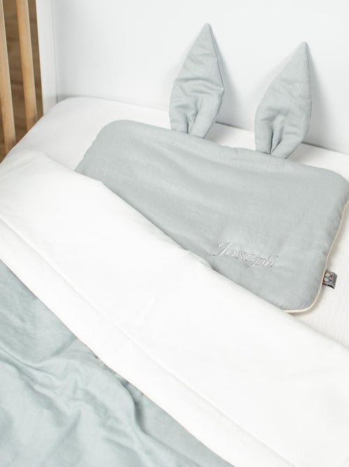 SEVIRA KIDS | Oreiller extra plat lapin en Lin - Kiabi