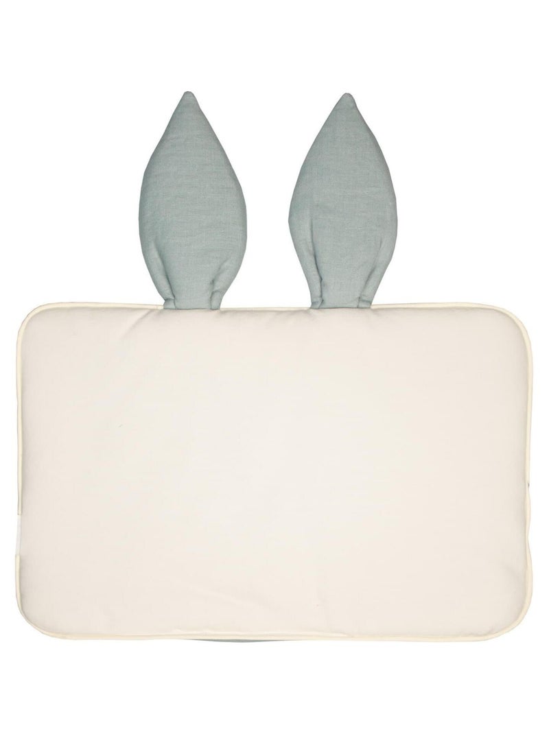 SEVIRA KIDS | Oreiller extra plat lapin en Lin Vert d'eau - Kiabi