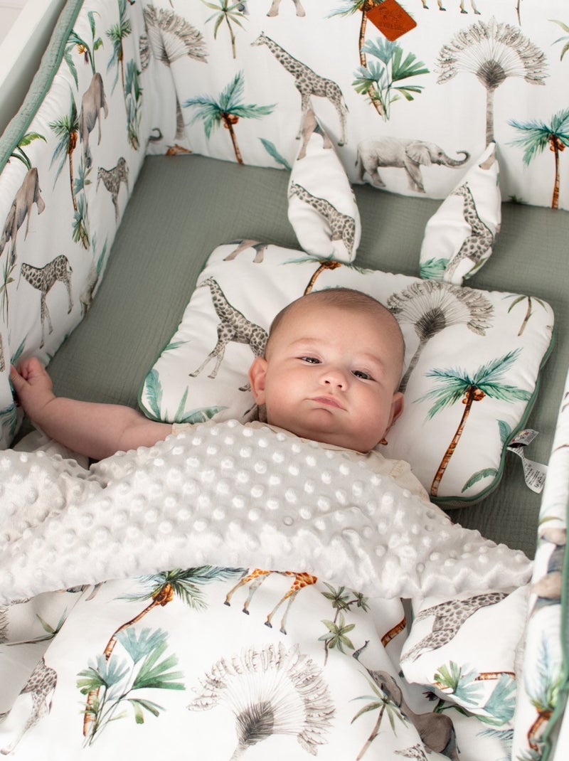 SEVIRA KIDS | Oreiller plat coussin lapin réversible Safari Multicolore - Kiabi