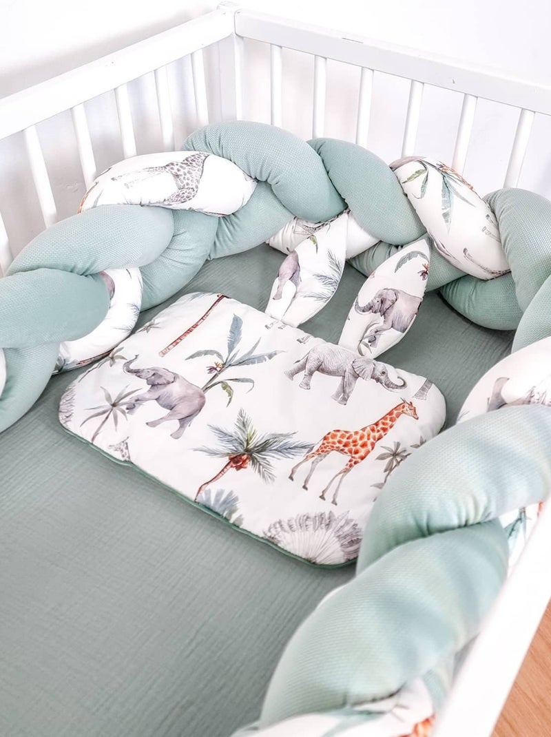 SEVIRA KIDS | Oreiller plat coussin lapin réversible Safari Multicolore - Kiabi