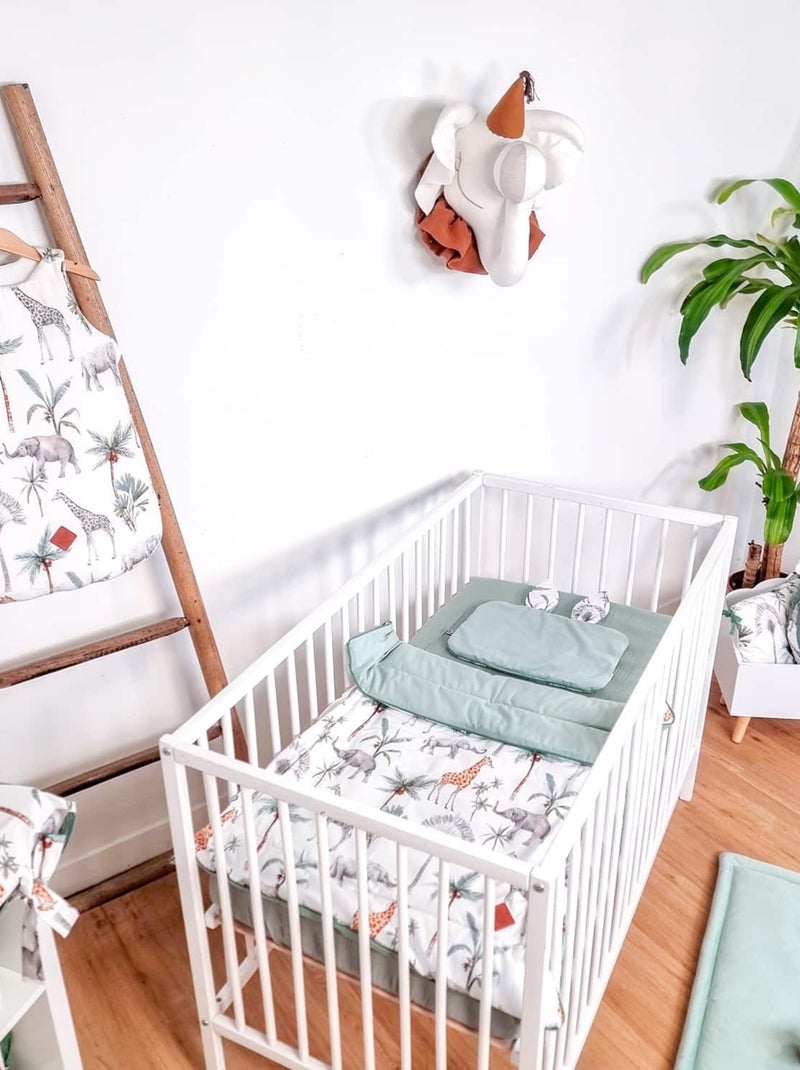 SEVIRA KIDS | Oreiller plat coussin lapin réversible Safari Multicolore - Kiabi