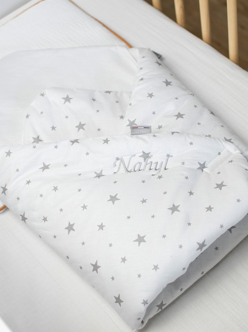 SEVIRA KIDS | Oreiller plat en gaze de coton Jeanne Blanc - Kiabi