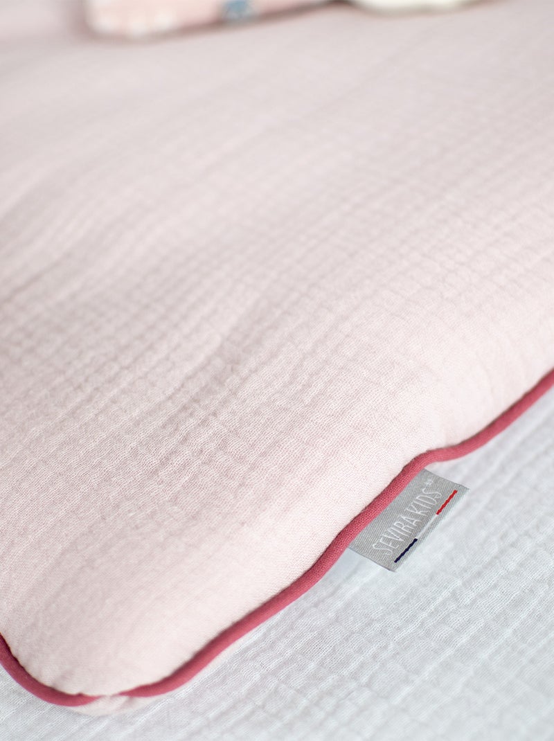 SEVIRA KIDS | Oreiller plat en gaze de coton Jeanne Rose - Kiabi