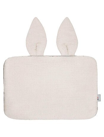 SEVIRA KIDS | Oreiller plat lapin en gaze de coton Jeanne