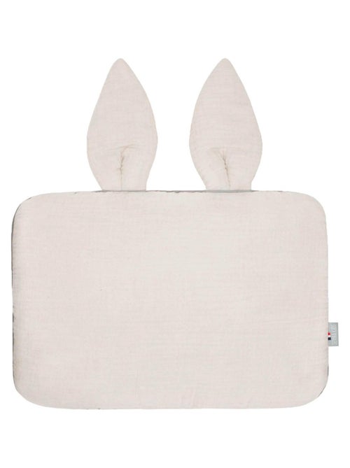 SEVIRA KIDS | Oreiller plat lapin en gaze de coton Jeanne - Kiabi
