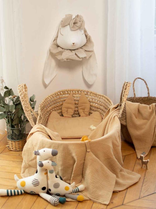 SEVIRA KIDS | Oreiller plat lapin en gaze de coton Jeanne - Kiabi