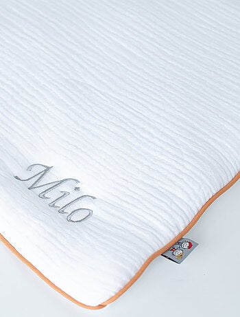 SEVIRA KIDS | Oreiller plat lapin en gaze de coton Jeanne