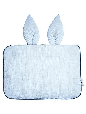 SEVIRA KIDS | Oreiller plat lapin en gaze de coton Jeanne
