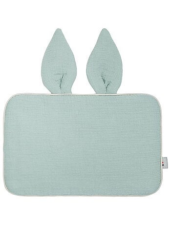 SEVIRA KIDS | Oreiller plat lapin en gaze de coton Jeanne