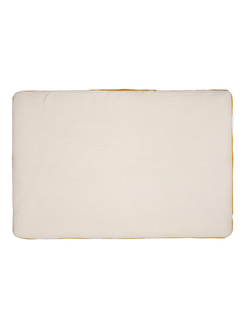 SEVIRA KIDS | Oreiller plat réversible en coton Néo Vintage Beige - Kiabi