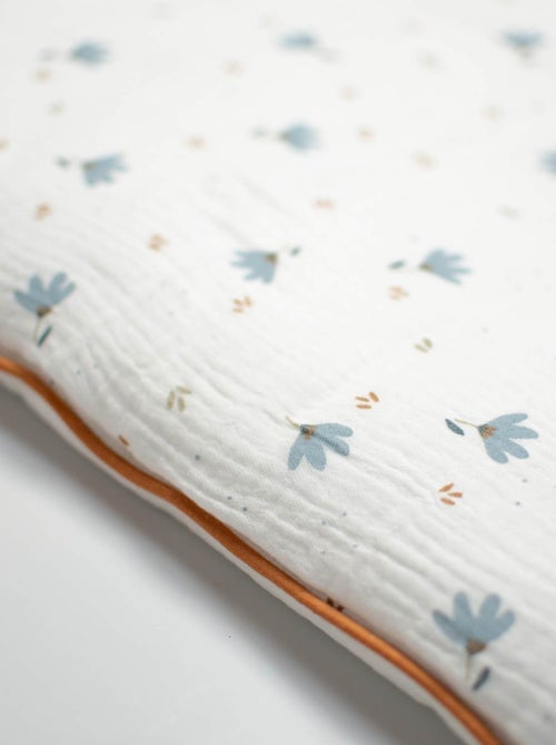 SEVIRA KIDS | Oreiller plat réversible en gaze de coton Bleuet - Kiabi SEVIRA KIDS | Oreiller plat réversible en gaze de coton Bleuet - Kiabi