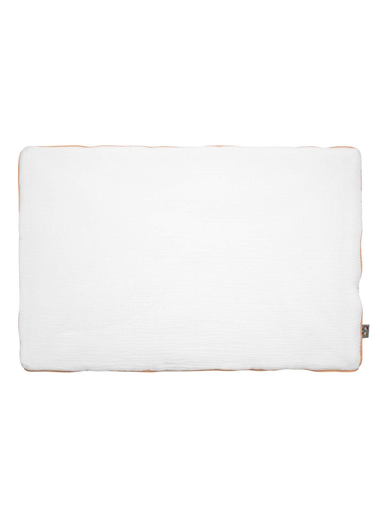 SEVIRA KIDS | Oreiller plat réversible en gaze de coton Bleuet Bleu - Kiabi
