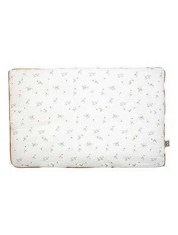 SEVIRA KIDS | Oreiller plat réversible en gaze de coton Melody