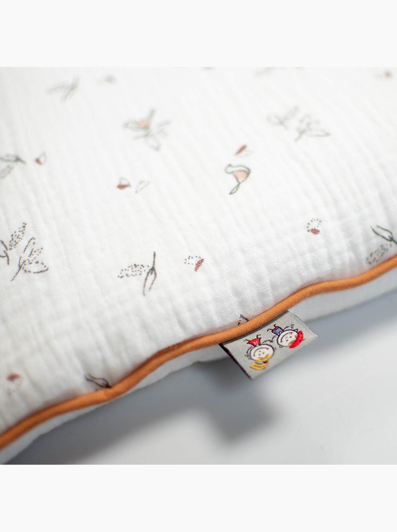 SEVIRA KIDS | Oreiller plat réversible en gaze de coton Melody Blanc - Kiabi