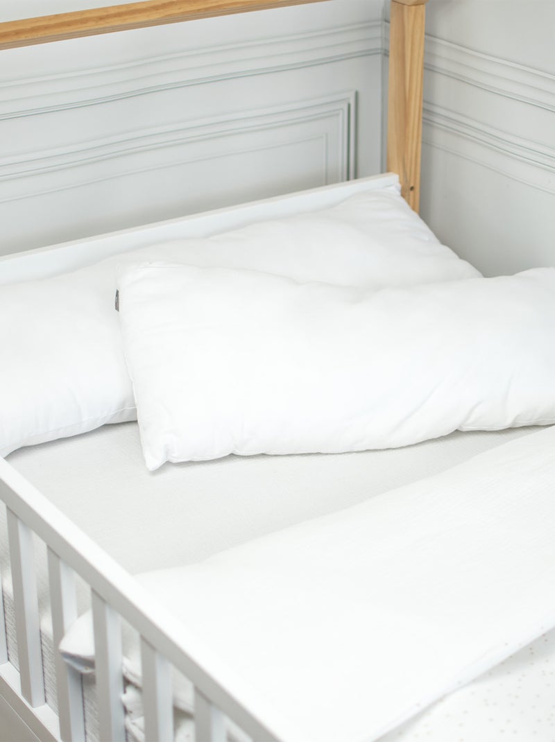 SEVIRA KIDS | Oreiller traversin plat moelleux pour enfant - fabrication française Blanc - Kiabi