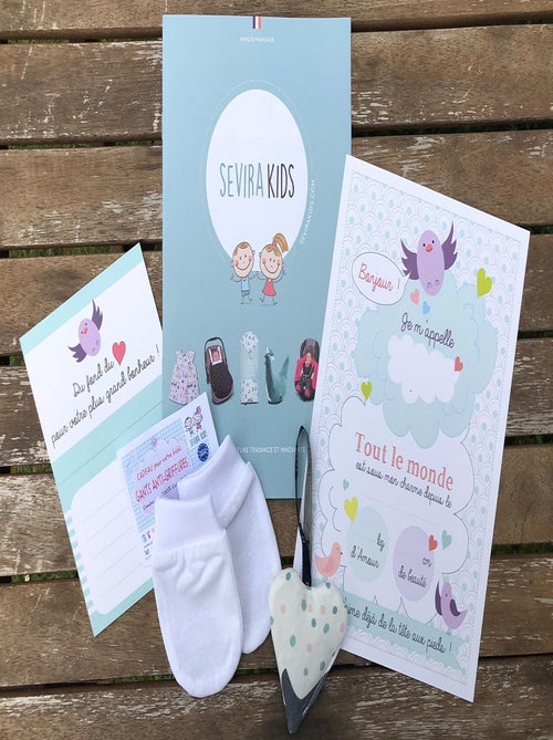 SEVIRA KIDS | Pack cadeau naissance avec moufles anti-griffures - Kiabi