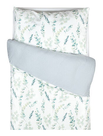 SEVIRA KIDS | Parure de lit bébé en coton Eucalyptus