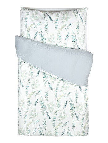 SEVIRA KIDS | Parure de lit bébé en coton Eucalyptus