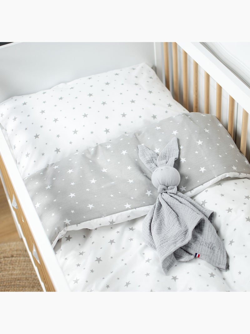 SEVIRA KIDS | Parure de lit bébé réversible en coton STELLA Blanc - Kiabi